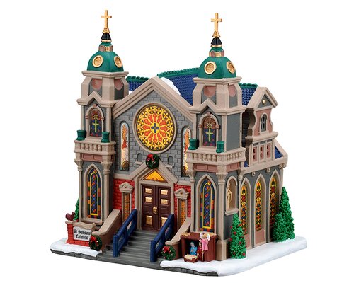 Lemax St.Stanislaus Cathedral, Incl. Adaptor 44338, 100 Ma (White)