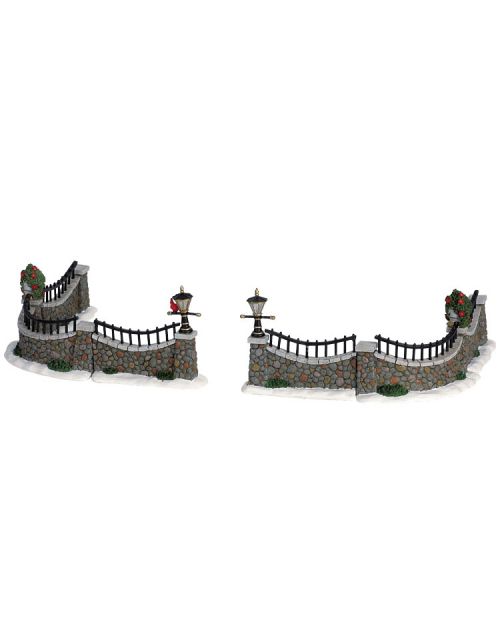 Lemax Stone Wall, Set Of 6
