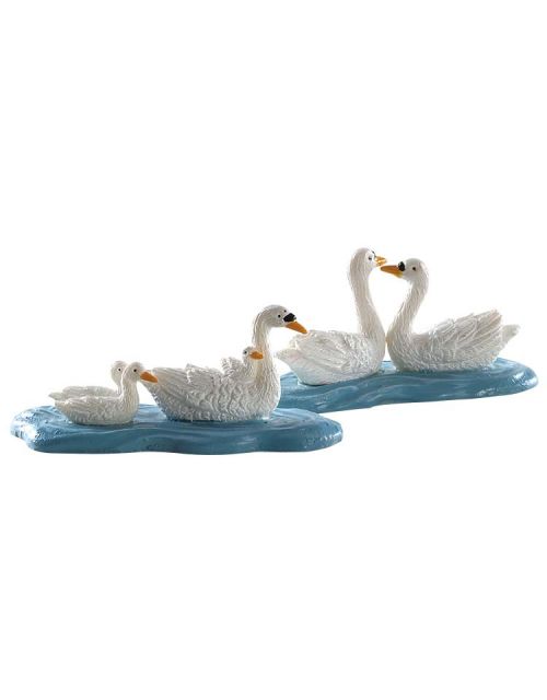 Lemax Swans, Set Of 2 - afbeelding 1