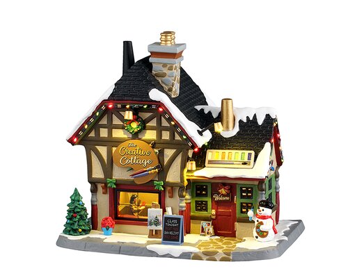 Lemax The Creative Cottage, Incl. Adaptor 44338, 100 Ma (White)