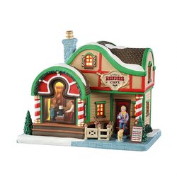 Lemax The Reindeer Café, Incl. Adaptor 44338, 100 Ma (White)