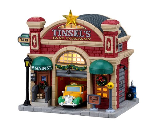 Lemax Tinsel'S Taxi Company, Incl. Adaptor 44338, 100 Ma (White)