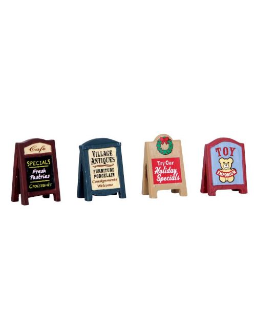 Lemax Village Signs, Set Of 4 - afbeelding 1