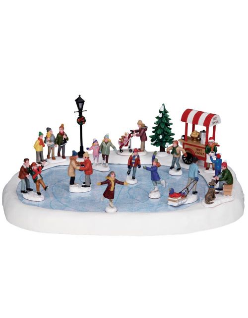 Lemax Village Skating Pond With Sound incl. 4.5V adapter - afbeelding 1