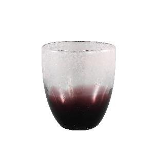 PTMD Leno Red glass tealight round L