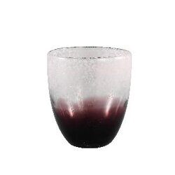 PTMD Leno Red glass tealight round L
