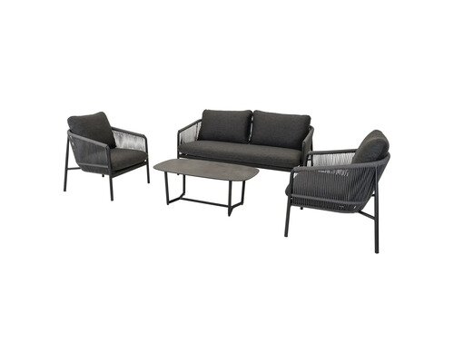 Lesli living Loungeset osaka zwart