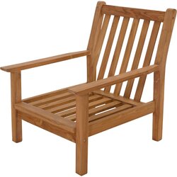 Lesli living Loungestoel teak incl.kussen - afbeelding 2