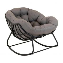 Lesli Living Schommelstoel cozy alu stone