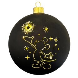 Lighted bauble Mickey galaxy big