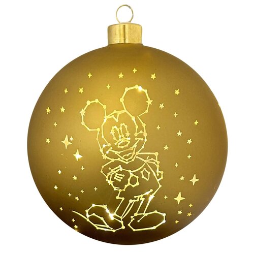 Lighted bauble Mickey stars big