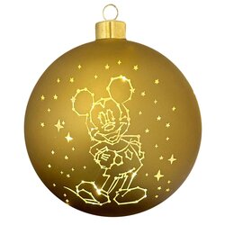 Lighted bauble Mickey stars big