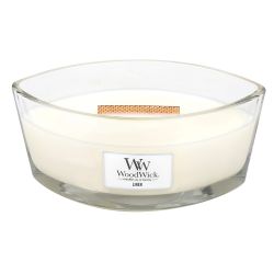 Linen Ellipse WoodWick HeartWick Candle