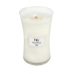 Linen Large WoodWick Candle