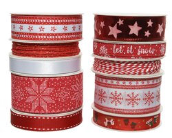 Lint pes l400b1.5cm a10 rood/wit