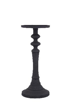 PTMD Lisann Black casted alu candleholder round S