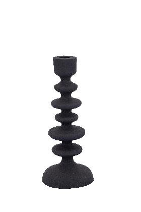 PTMD Lisanne Black casted alu candleholder circles M