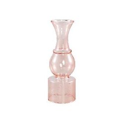 PTMD Lisha Pink glass vase narrow round shapes
