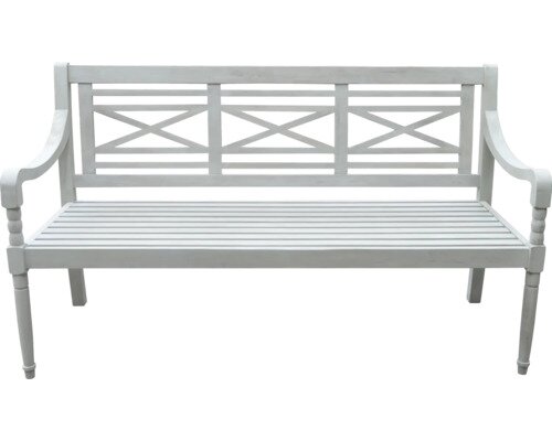 Louis 3-seater bench greywash FSC 100% - afbeelding 1