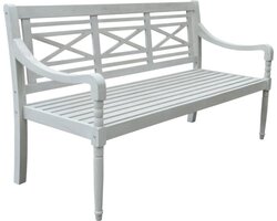Louis 3-seater bench greywash FSC 100% - afbeelding 2