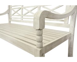 Louis 3-seater bench greywash FSC 100% - afbeelding 3