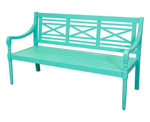 Louis 3-seater bench turquoise FSC 100% - afbeelding 1