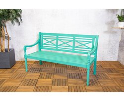 Louis 3-seater bench turquoise FSC 100% - afbeelding 4