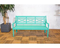 Louis 3-seater bench turquoise FSC 100% - afbeelding 5