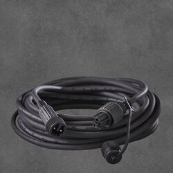 Luca Lighting Connect 24 verlengsnoer zwart IP44 - l1000cm