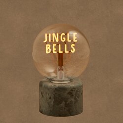 Luca Lighting Tafellamp led geel JINGLE BELLS oplaadbare batterij USB - h14,5xd9,5cm