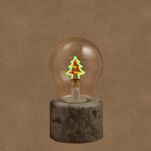 Luca Lighting Tafellamp led kerstboom multicolour oplaadbare batterij USB - h13,5xd7cm