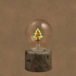 Luca Lighting Tafellamp led kerstboom multicolour oplaadbare batterij USB - h13,5xd7cm