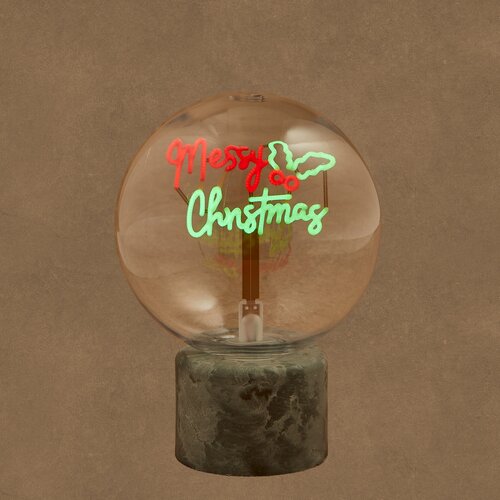 Luca Lighting Tafellamp led merry christmas multicolour oplaadbare batterij USB - h21xd12,5cm