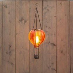 Luchballon solar 45x14cm geel/ornje