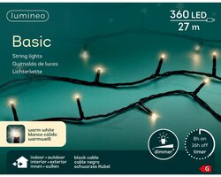 Lumineo Basic verlichting 360 led-27 m warm wit-zwart - afbeelding 1