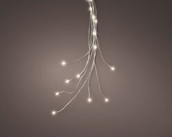 Lumineo bunch draadverlichting zilver 60 led-80cm warm wit - afbeelding 2
