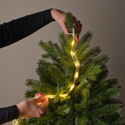 Lumineo bunch flashing draadverlichting 408 led-180 cm klassiek warm-warm wit-goud - afbeelding 3