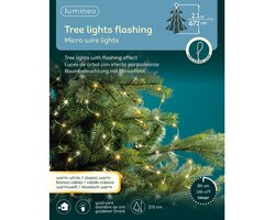 Lumineo bunch flashing draadverlichting 672 led-210 cm klassiek warm-warm wit-goud - afbeelding 1