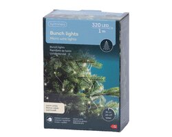 Lumineo bunch draadverlichting 320 led-100 cm warm wit-zilver - afbeelding 1