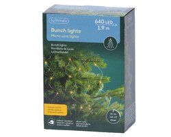 Lumineo bunch draadverlichting 640 led-190 cm klassiek warm-zilver - afbeelding 1