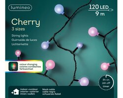 Lumineo cherry verlichting 120 led-9 m kleur verandering-zwart - afbeelding 1