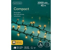 Lumineo compact verlichting 2000 led-45 m klassiek warm-groen - afbeelding 1