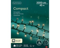 Lumineo compact verlichting 2000 led-45 m warm wit-groen - afbeelding 1