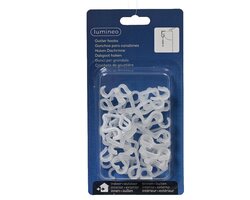 Lumineo dakgoothaakjes voor kerst- en feestverlichting 24x wit
