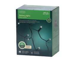Lumineo durawise basic twinkel verlichting 240 led-17,9 m warm wit-zwart - afbeelding 1