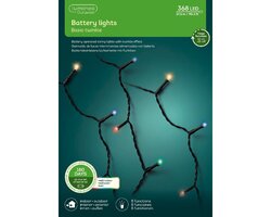 Lumineo durawise basic twinkel verlichting 368 led-27,5 m multi collor-zwart - afbeelding 1