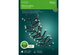 Lumineo durawise cluster twinkel verlichting 600 led-6 m warm wit-zwart - afbeelding 1