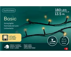 Lumineo Led basic 1350cm180l zwart/soft gold - afbeelding 1