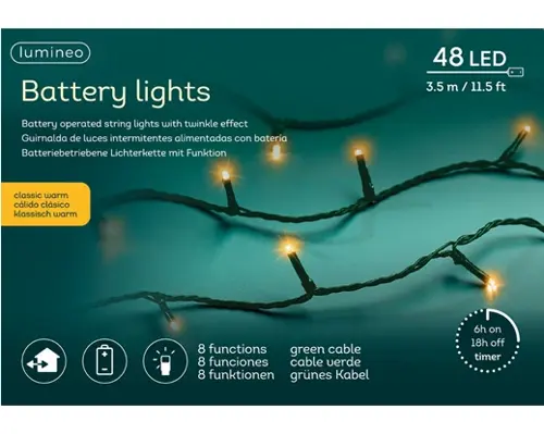 Lumineo Led basic light 350c-48l groen/klassiek warm - afbeelding 1