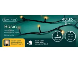 Lumineo LED Basic Lights Buiten  Zwart/Klassiek Warm - afbeelding 1